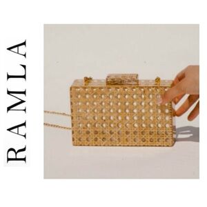 Ramla Official Asilah Cane Crossbody Bag/ Brand New In Box